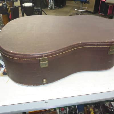 Acoustic Guitar Case 43x16x12 1/2 ( 4 " Depth ) Brown Exterior / Tan Interior image 13