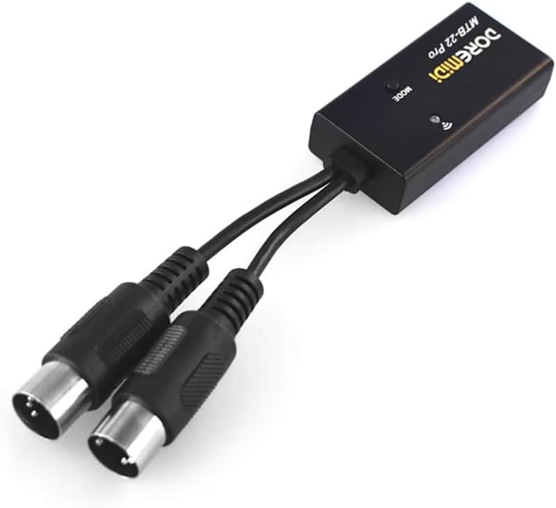 MIDI Adapter MIDI Interface Midi Cable MIDI to Wireless BT 5.0 Adapter MIDI in MIDI Out Anti-Interference MIDI Device for Digital Pianos Electronic Pianos MIDI Keyboards image 1