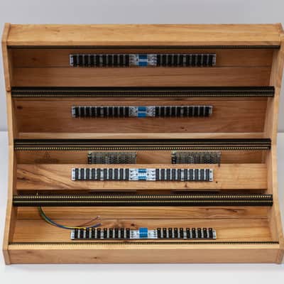 2 Many Synths 12U 126HP powered Solid Oak Eurorack case image 12
