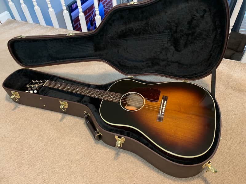 Gibson J-45 Banner 2019 Vintage Sunburst - Torrefied Adirondack - Hide Glue Construction image 1