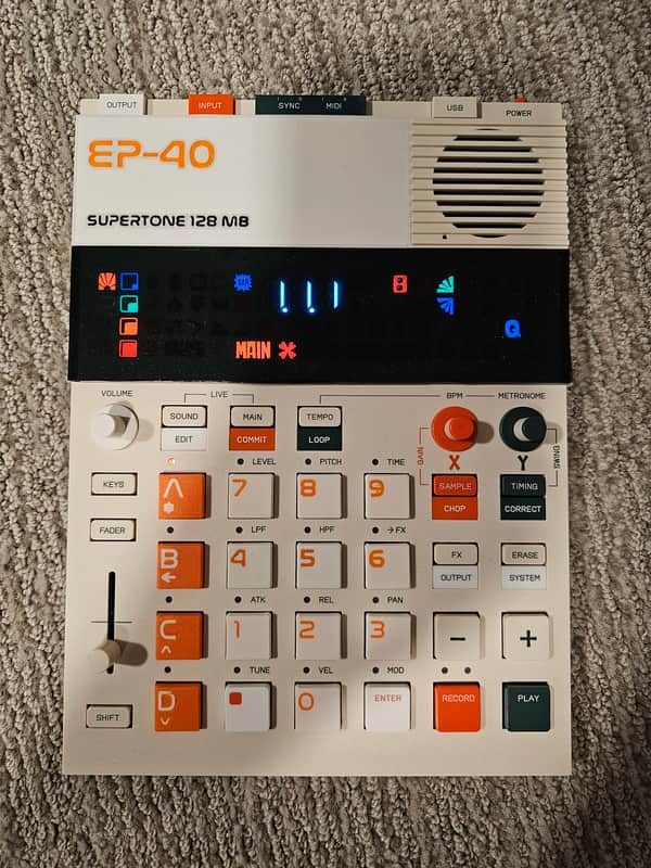 Teenage Engineering EP-40 Riddim Sampler with custom buttons and screen image 1