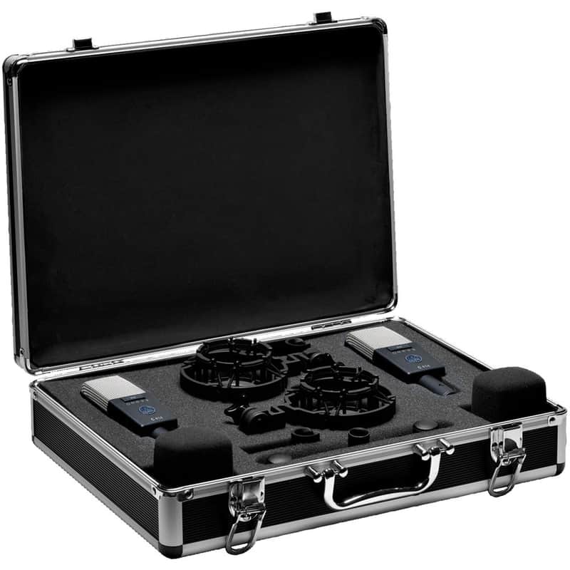 AKG C414 XLS Matched Pair Instrument Condenser Microphone image 1