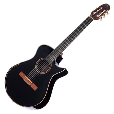Maestro Guitars Crossover Series Vera - Black - Modern 00 Cutaway Nylon String - Custom Boutique Acoustic Guitar - NEW! image 6
