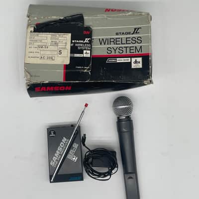 (TESTED) Samson Stage II VHF Wireless Microphone SR-2 SH-2 image 1