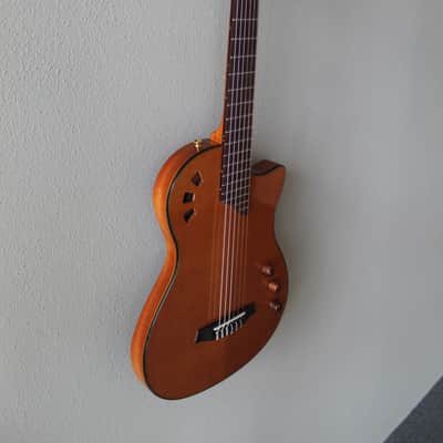 Brand New Cordoba Stage Traditional Cedar Top Thinbody Nylon String Acoustic/Electric Guitar image 3