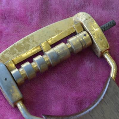 Vintage 1960's Epiphone Vibrola Tailpiece GOLD Sheraton Riviera Crestwood 1964 image 3