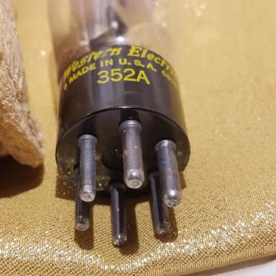 Western Electric ONE (1) 352A triode duodiode AT1000 TESTED Vacuum Tube IOB Audio 1968 image 3