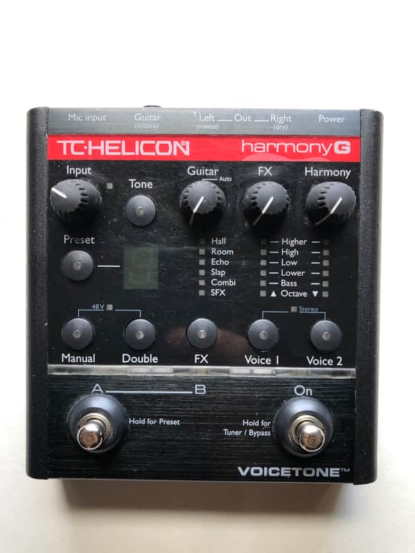 TC Helicon VoiceTone Harmony-G  Black M Create Reverb Echo Delay Pitch image 1