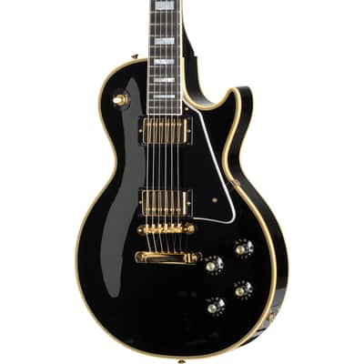 Gibson 1968 Les Paul Custom Reissue Electric Guitar - Ebony image 1