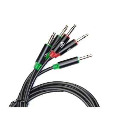 Slimline Led Cv Patch Cables Eurorack Modular Test Leads, 5-Pack (11.8"), Metal Barrel image 1