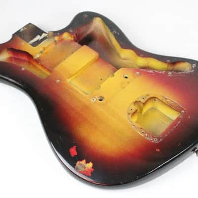 1959 Vintage Fender Jazzmaster BODY ~Lightweight 3.9lbs~ Pre-CBS Sunburst Refin 1950s USA image 7