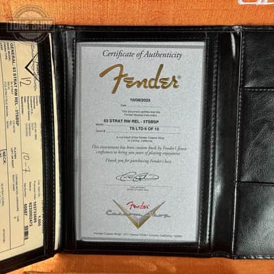 Fender Custom Shop 1963 Stratocaster Relic 3 Tone Sunburst Sparkle w/case TSLTD6OF10 image 13