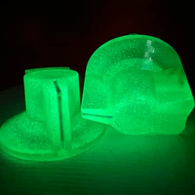 Knobably Moog Style Pointer Knobs - Lime Glow in the Dark (Green) (Set of 2) image 4