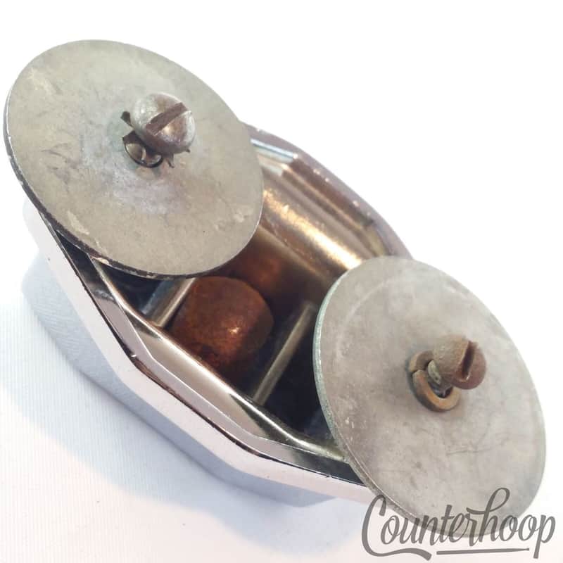 *Ludwig Tom Drum / Bass Spur / Cymbal Arm Mount Vintage Chrome Wing-Nut 60s VG* image 1