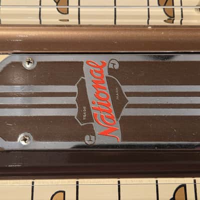 Vintage 1950s National Grand Console Double Neck Lap Steel Guitar White/Black w/ OHSC image 3