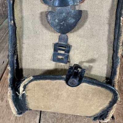 Unbranded Trap door parlor guitar case 1900s 1910s 1920s - Tan image 5