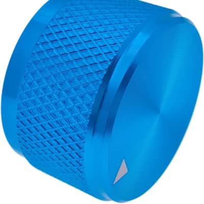 5 Pack Aluminum Rotary Electronic Control Potentiometer Knob,for 0.23'' Diameter Shaft, 0.98'' Dia, 0.61'' H, Guitar Knob, Audio knob, Volume Control Knob (Blue) image 3