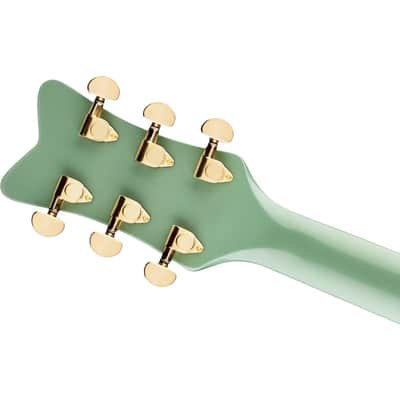 Gretsch G5021E Rancher Penguin Parlor Acoustic Electric Guitar - Mint Metallic image 6