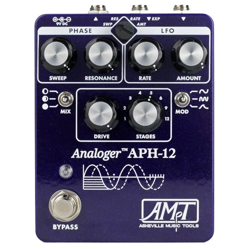 New Asheville Music Tools APH-12 Analog 12-Stage Phaser Guitar Effects Pedal image 1