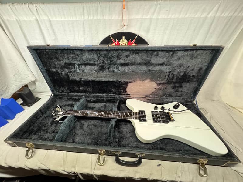 Hamer USA Firebird II 2 Guitar with Case 1980s - White image 1