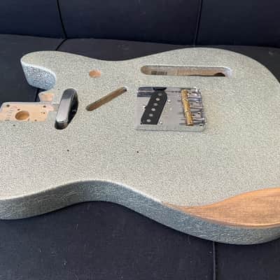 Fender Brad Paisley Road Worn Telecaster Body 2017 - 2020 - Silver Sparkle image 6