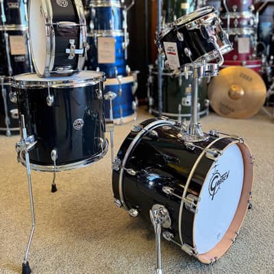 Gretsch Catalina Club Micro 10/13/16 Drum Set + 13" Matching Snare Drum - Piano Black image 5