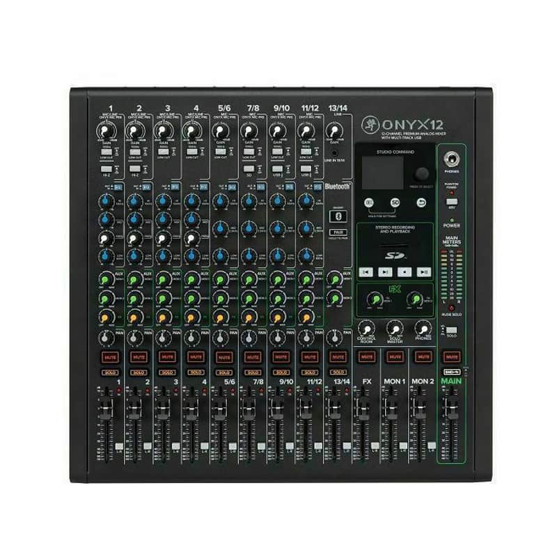 Mackie Onyx12 12-Channel Analogue Studio Mixer With Multi-Track USB image 1