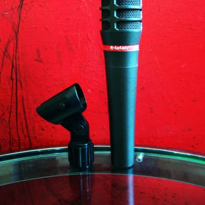 Vintage 1990's Audio-Technica ATM63HE dynamic hyper cardioid microphone w accessories Low Z # 1 image 11