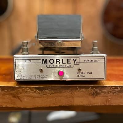 Vintage Morley PFW Power Fuzz Wah Pedal for Electric Guitar & Bass Silver w Power imagen 19