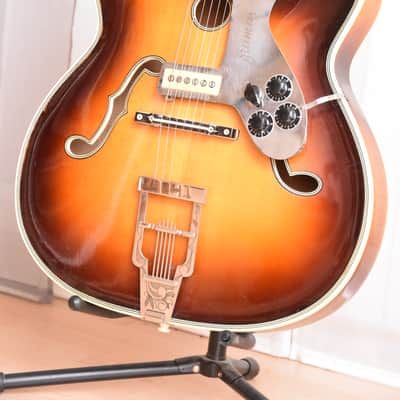 Fasan Archtop – RARE 17.7‘‘ 1950s Master Luthier Franz Sander German Vintage Jazz Guitar Gitarre image 3