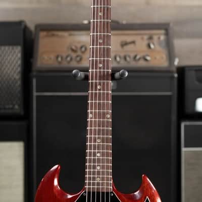 Gibson Vintage 1969 SG Junior Electric Guitar - Cherry Red with Chipboard Case - Used image 4
