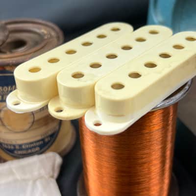 General Vintage Tone NOS Handwound For Stratocaster 50’s Magnet wire “ The Wheeler Chicago “ Heavy image 5