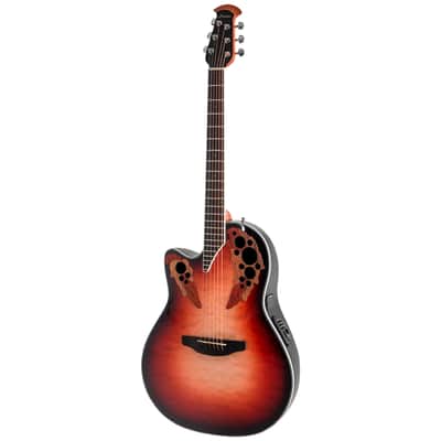 CE44LX 1R G E-Acoustic Guitar Celebrity Elite Plus Mid Cutaway LH Ovation image 3