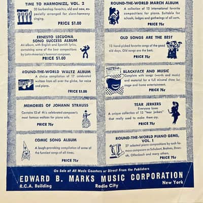 (USED/VINTAGE Sheet Music) The Glow Worm - Piano/Vocal/Guitar image 3