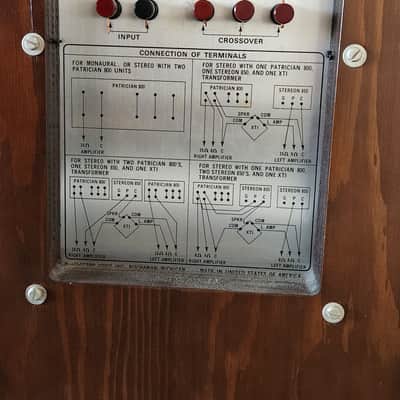Electro/Voice Very Rare Patrician 800 Traditional , 4 way ,Vintage Speakers (pair) image 4