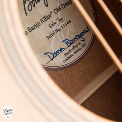 Bourgeois OM Deep Body Banjo Killer - Bearclaw Sitka Spruce & Figured Mahogany #11348 image 17
