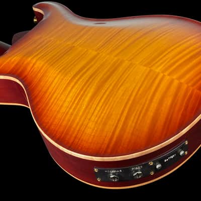 2002 Paul Reed Smith PRS Archtop Thick Hollowbody Artist Package Brazilian w Piezo ~Tobacco Sunburst image 3