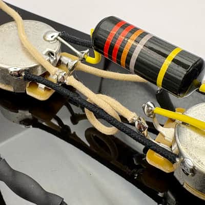Fender Telecaster (HH) 3-way wiring harness premium upgrade-Humbucker neck and Humbucker bridge with 0.022uF Bumblebee paper in oil capacitor image 2