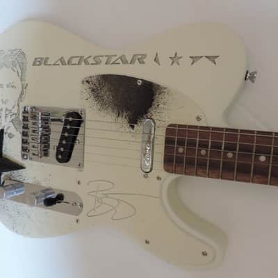 DDCC USA CUSTOMS DAVID BOWIE TELECASTER BLACKSTAR HAND ENGRAVED TRIBUTE TELE GUITAR image 3