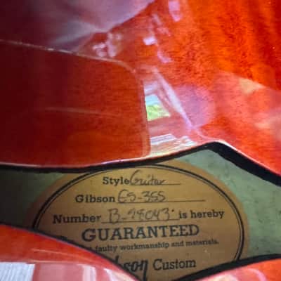 1998 Gibson ES-355 Custom Shop Guitar image 4