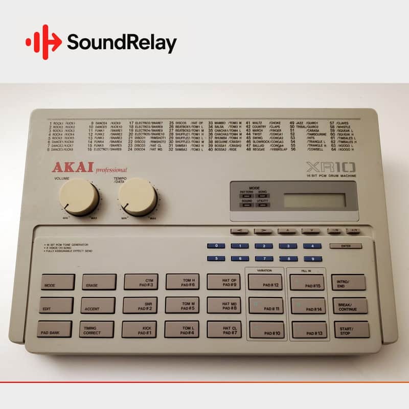 Akai XR10 - Drum Machine - PSU & Manual Included - Tested image 1