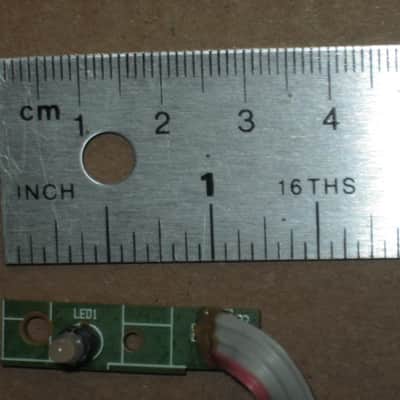 very lightly used genuine BOSS LED (has white bulb that lights RED) from BF-3 Flanger (NO pedal included) on very small green rectangle shape circuit board with three wire ribbon (genuine Boss item)  2000s to 2020s (specifically from 2018) image 8