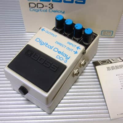 MINT 1987 Long Chip Boss DD-3 Digital Delay w/ Box & Manual MIJ Made in Japan / DD-2 image 1