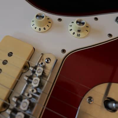 1965 Fender Jazzmaster Candy Apple Red with Matching Headstock image 3