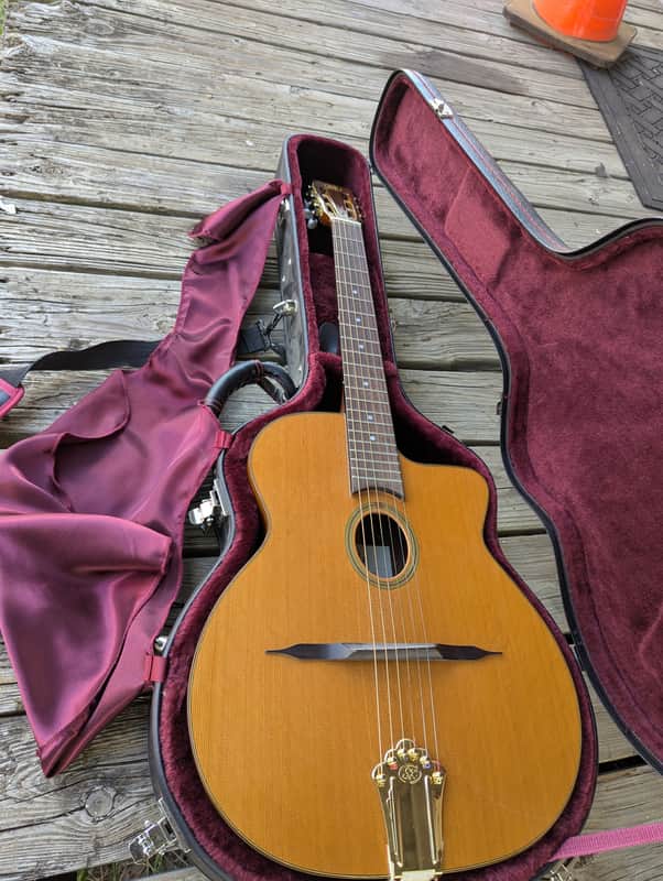 SX DJG-1 - Django style Gypsy Jazz guitar Natural image 1
