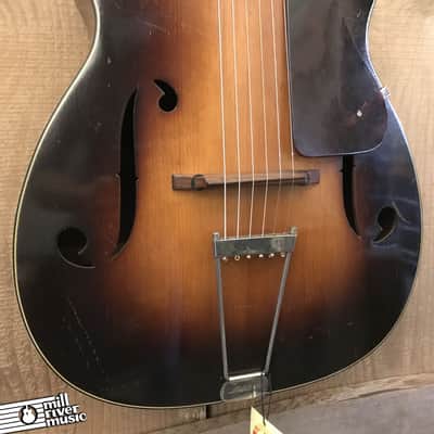 Martin R-18 Vintage Archtop Acoustic Guitar Sunburst c. 1934 w/ OHSC image 9