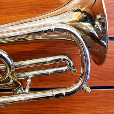 Emo Champion Bass Trumpet Silver image 11