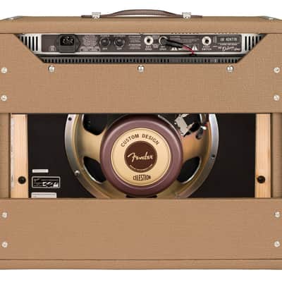 Fender '62 Deluxe Amp Reissue 2-Channel 20-Watt 1x12" Guitar Combo - Brown / Wheat image 3