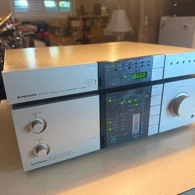 Vintage Pioneer A-8 Amplifier + T7 Tuner Gold Champagne Fresh Service! 90WPC🎶🔥 image 4
