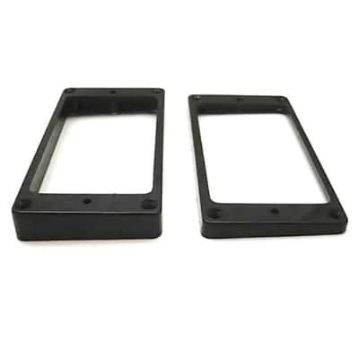 Humbucker Ring Set-Tapered w/ Curved Bottoms-Black image 2